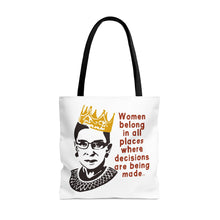 Load image into Gallery viewer, Ruth Bader Ginsburg Tote Bag
