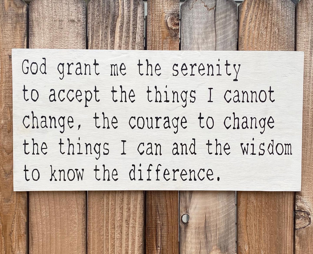 Serenity Prayer